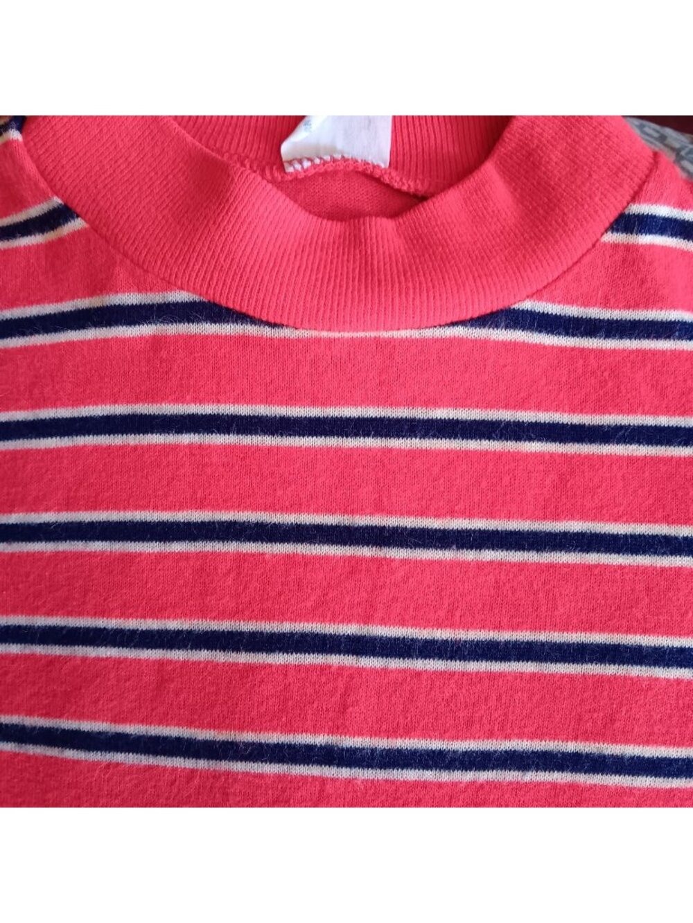 True Vintage Boys 5 T-shirt Striped 1970's Buttery Single Stitch Acrylic LS USA